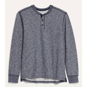 Old Navy Cozy-Soft Brushed Long-Sleeve Henley Sweatshirt